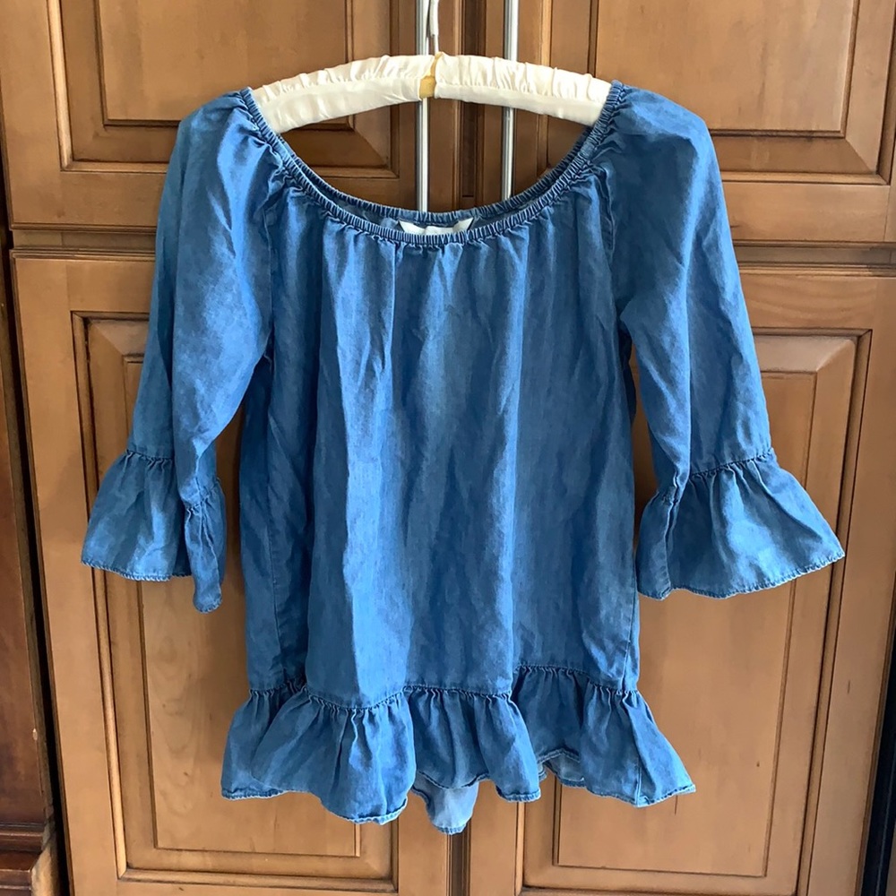 3/4 Sleeve Denim Shirt